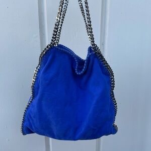 Stella McCharntney brand new blue suede purse